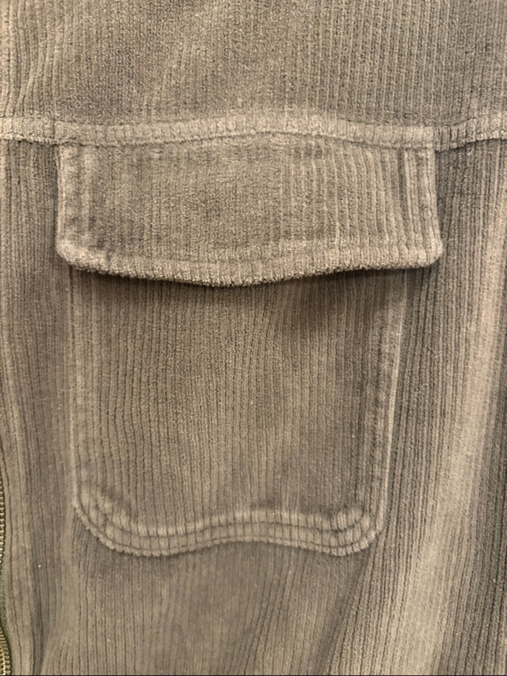 aerie like new Corduroy Zip Utility Jacket - Olive Green - Picture 3 of 8